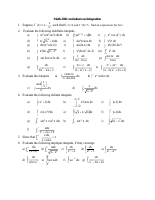 Math 2041 worksheet on Integration.pdf
